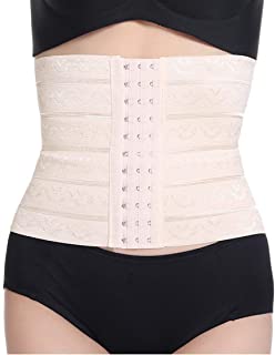 Hiperiz® Air Breath Tummy Grip Belt Waist Trainer Trimmer and Slimming Corset 3 Hooks Girdle with Wire Support