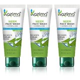 KAZIMA Neem Face Wash With Tea Tree Tulsi( 3PCS of 100 ML)-For Anti Pollution, Anti Acne, Nourishes Skin + Pore Purify 