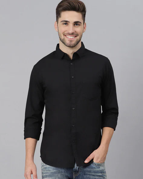 DENNISLINGO PREMIUM ATTIRE Slim Fit Shirt with Spread Collar