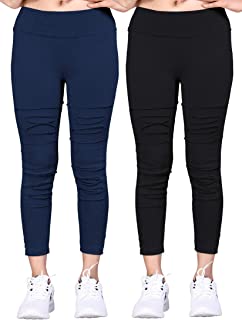 AJ Fashion Women's Skinny fit Jeggings (Pack of 2) Free Size(26 to 36)