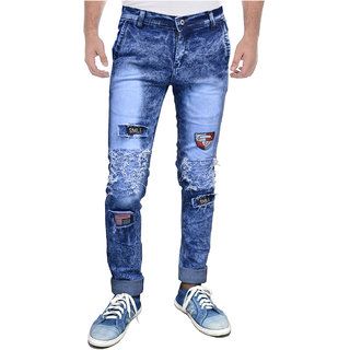 Indiforce Men Comfort Fit Blue Jeans 